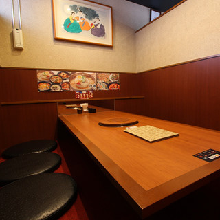 Private room where you can enjoy your meal in a relaxed manner