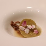 レストラン サンパウ - 栗と車エビのラビオリ