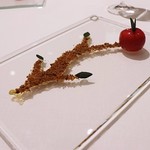 レストラン サンパウ - 林檎のキャラメル風味、林檎酢、生姜、シナモン