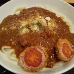 さぬき・むさし野うどん水織 - トマトカレーうどん　並２玉　７５０円