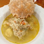 イタリア食堂 910 - 毛蟹のミネストラ