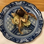 鰻はし本 - 金目の松かさ揚げ煮付け&松茸