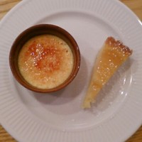 ル・ビストロ クー ドポール - デザートはブリュレと洋ナシのタルト