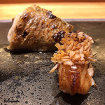 丸新 - ﾉﾄﾞｸﾞﾛ炭火焼と甘鯛 若狭焼