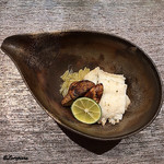 丸新 - 鱧の焼霜造りと松茸