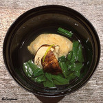丸新 - 松茸と毛蟹真薯の椀物