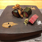 丸新 - ｸﾛｽﾌﾞﾘｰﾄﾞ牛 ﾛｰｽﾄ