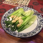 Kiyashukan - 190921青野菜のガーリック塩炒580円