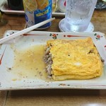 伊勢屋酒店 - オムレツ。ちょい食べすまん。