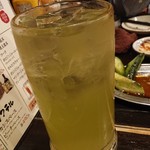 八千代台東口の串屋横丁 - 特選玉露茶割り♪結構な濃さでした