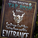 Stone Brewing Tap Room - 店舗サイン。