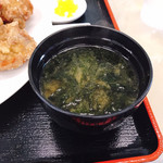 Aozora Shokudou - ワカメたっぷりの味噌汁です。（2019.10 byジプシーくん）