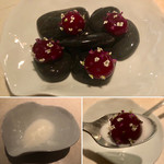 Geranium - Scallop "Red Stones" & Horseradish