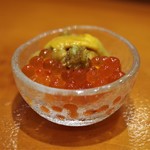 鮨 井上 - 雲丹とイクラ