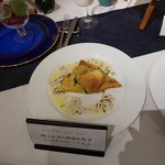 リューバンカフェ - 今週のお肉　豚フィレ肉のローストと朝採れ野菜　さつま芋のクレープ包み　ハニーマスタードソース