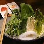 Shabushabu Hayashi - しゃぶしゃぶのセット 『野菜七品盛り』