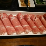 しゃぶしゃぶ はやし - 追加 『フジザクラポーク』 890円 (税別)