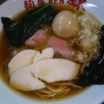 麺屋 錬 - 鶏清湯ラーメン ２種類のチャーシューが美味しい