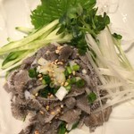 炭火焼肉 もう庭 - センマイ刺し