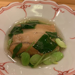 割烹 一楓 - 煮穴子、里芋の饅頭、餡をかけて 柔らかに煮込まれた穴子、その下にモチっとした里芋の饅頭。 薄味出汁の餡が好み。