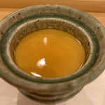 割烹 一楓 - 鱈の白子、ゆり根の茶わん蒸し　餡をかけて 白子がたっぷり。とろとろ茶わん蒸し。