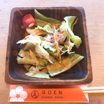 ジャパニーズダイニング ゴエン - ランチにサービスサラダ。