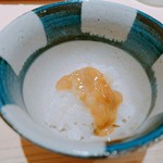 新ばし 星野 - このわたの飯蒸し