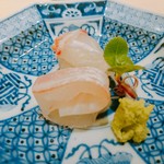 新ばし 星野 - 明石の鯛　刺し身