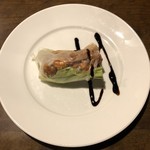 ワインレストラン ドミナス - 豚肩ロースの鉄火味噌春巻き