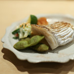 すし処 広川 - 太刀魚と丹波の黒豆と酢味噌和え☆