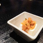 くいもの屋わん - 銀鮭のなめろう豆富