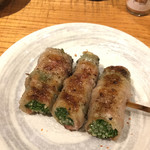 Ichirin - 豚バラ水菜巻き！これはクリーンヒット！