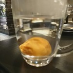 とんかつ割烹こしば - お湯割り（梅干し大）