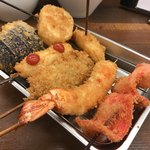 串カツさくら - 串カツさくら定食の串カツ7本