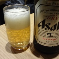 手打ちそば 大石 - 中瓶ビール