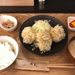 とんかつ成蔵 - TOKYO-Xのシャ豚ブリアンかつ3個(180g)定食