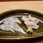 花いち - こち、鯛の霜降り