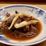 花いち - 牛肉と茗荷の鋤焼