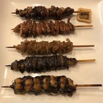 天然うなぎ しま村 - 串焼き盛合せ