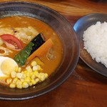 モグ - 季節の７種の野菜スープカレー（トマトスープ）