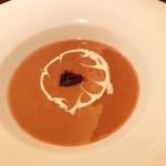 三栗 - イチジクの冷製ポタージュ