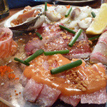 UOKIN PICCOLO - 海のカルパッチョ　６点盛　６８０円