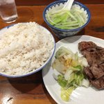 味太助 - 定食 牛タン4枚 2000円 麦飯大盛り＋50円