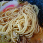 えびすラーメン - 細麺の手もみ麺