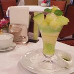 資生堂パーラー - 静岡県　袋井地区産　クラウンメロンのパフェ