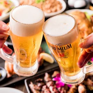 2時間飲み放題付コースを3000円〜ご用意♪