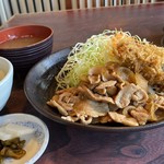 とんかつ わらしっ子 - 生姜焼き定食（2019.10）