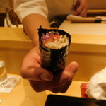 銀座 しのはら - マグロとべったら漬け巻