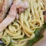 塩そば専門店 桑ばら - 鶏白湯和えそば～割りスープ付き～