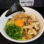 塩そば専門店 桑ばら - 鶏白湯和えそば～割りスープ付き～